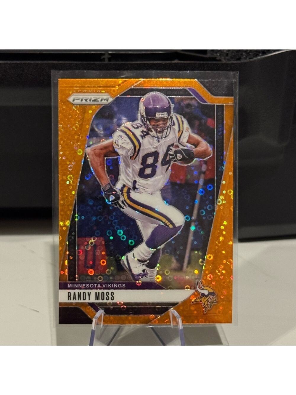 🔥 2024  Randy Moss Orange Disco Panini Prizm Card. Mint condition